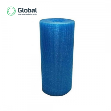 Plástico Bolha Reciclado Azul 1200mm (80 micras)